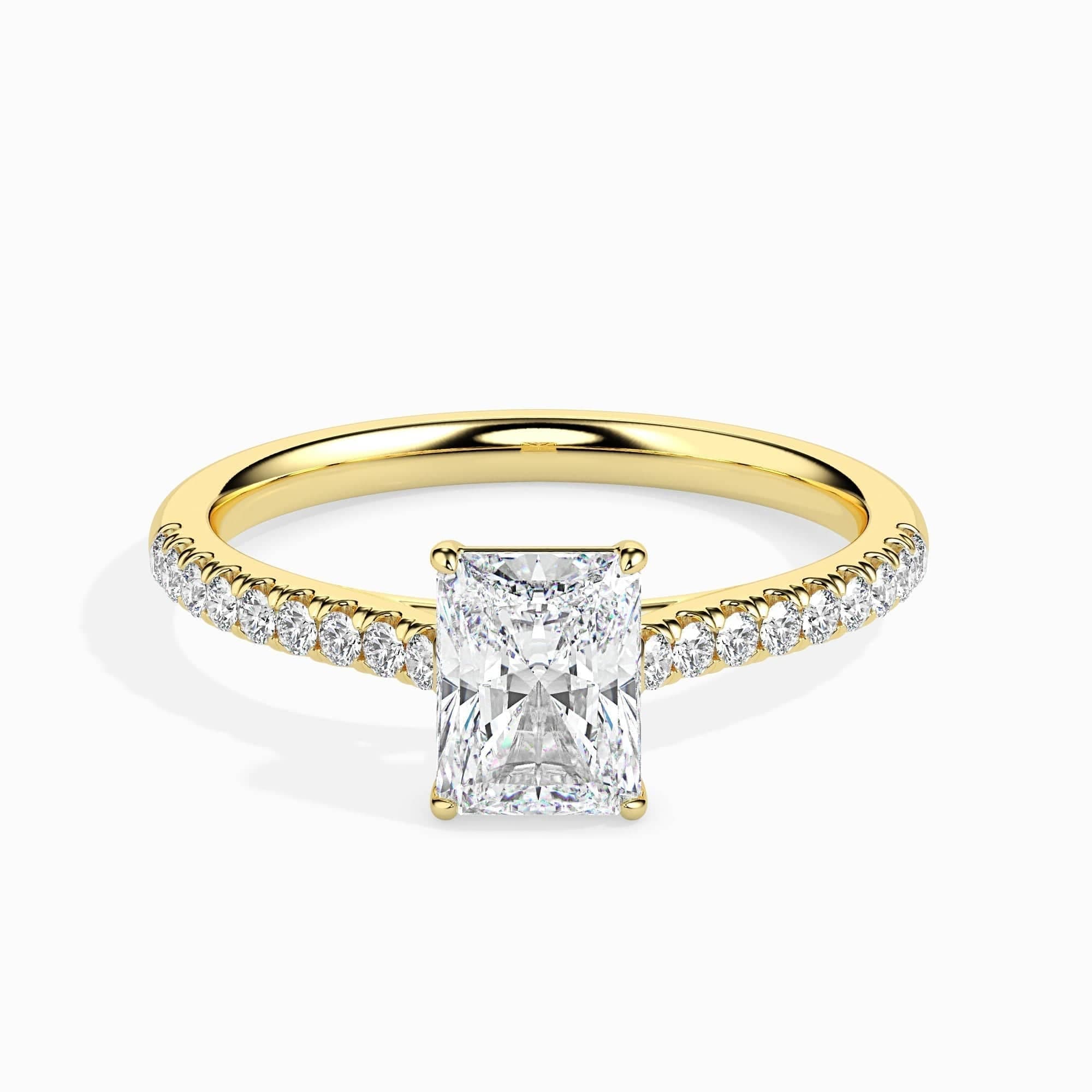 50 Pointer Rediant Lab Diamond Waver Solitaire Ring