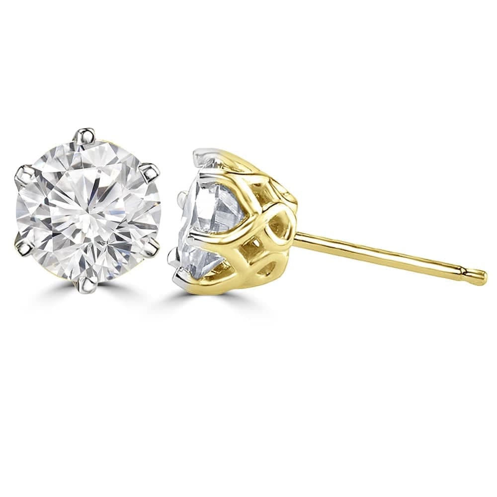 Criss Cross 1.5ct Lab Diamond Stud Earrings